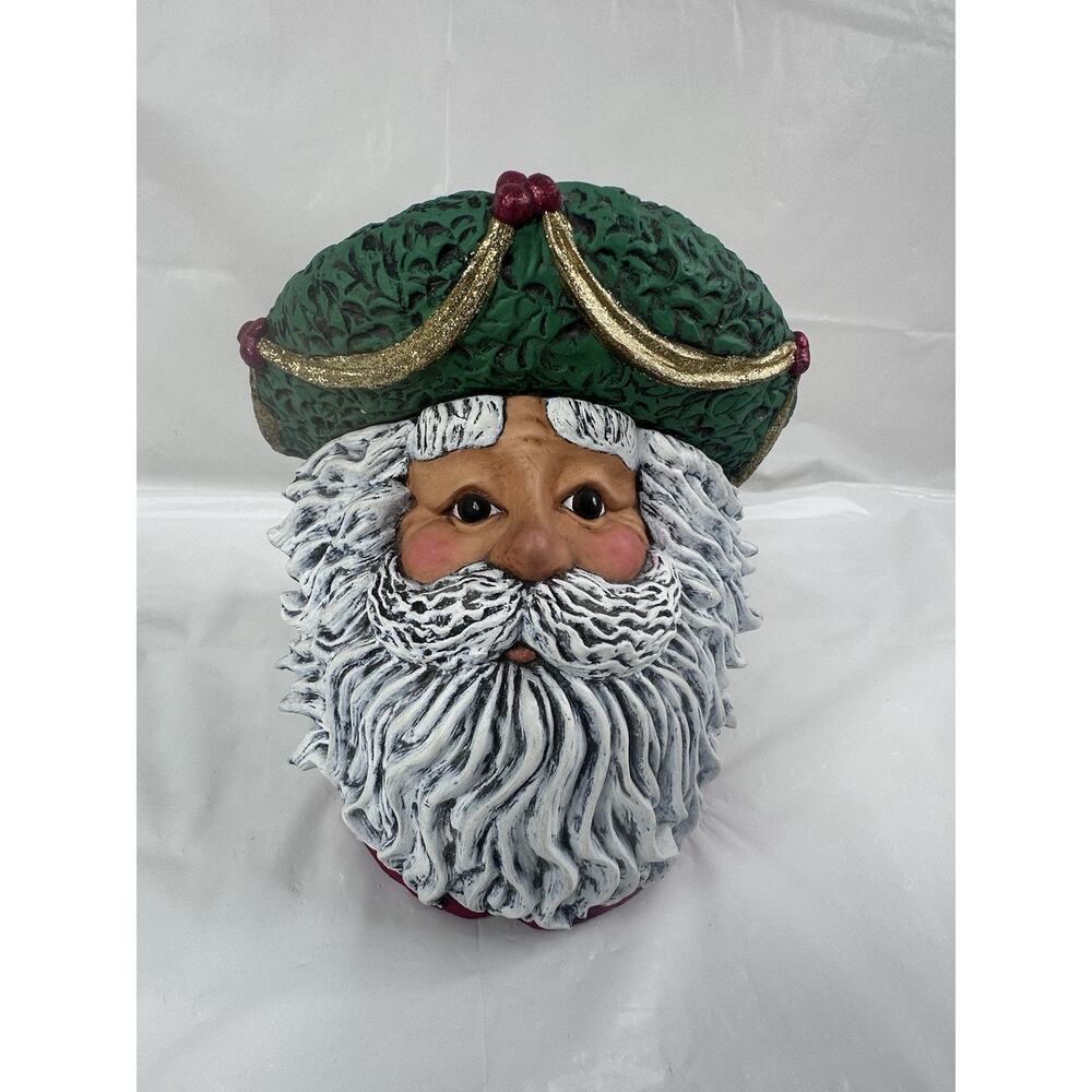 Vintage Ceramic Old World Santa Claus Father Christmas Handpainted